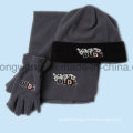 Winter Warm Lady Knitting Polar Fleece Set